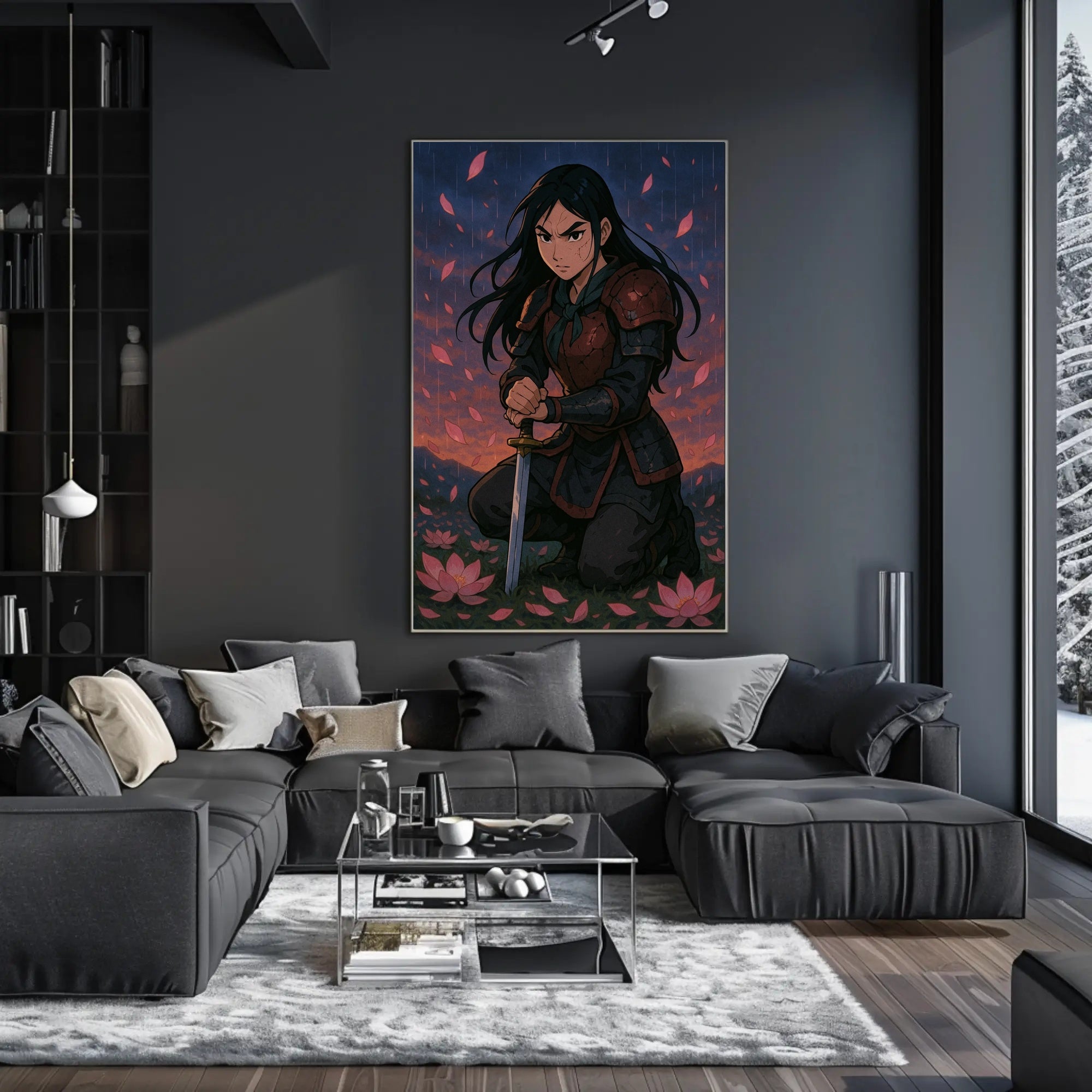 Warrior Woman Fantasy Twilight Motif: Fantasy or Mythology Poster