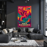 North Macedonia Travel Adventure Poster PosterGoat
