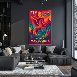 North Macedonia Travel Adventure Poster PosterGoat