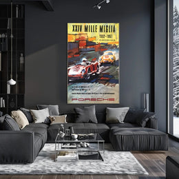 Porsche Mille Miglia Victory Poster