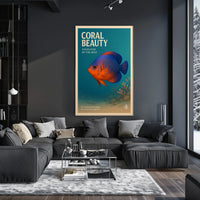 Coral Beauty Angelfish Poster