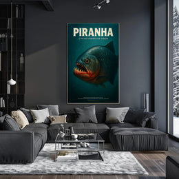 Piranha A Vicious Underwater Terror Poster