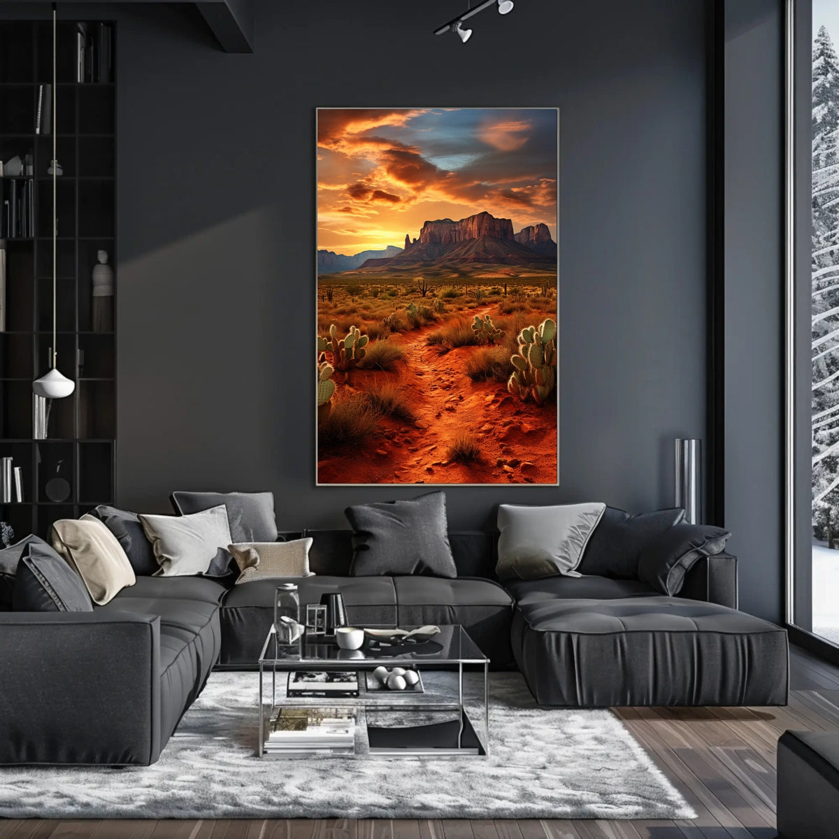 Desert Sunset Majesty Poster