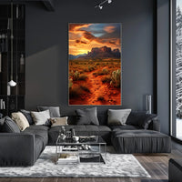 Desert Sunset Majesty Poster