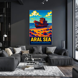 Aral Sea Kazakhstan-Uzbekistan Poster