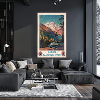 Rainier National Park Scenic Travel Poster