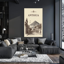 Antigua A Timeless Cityscape Poster