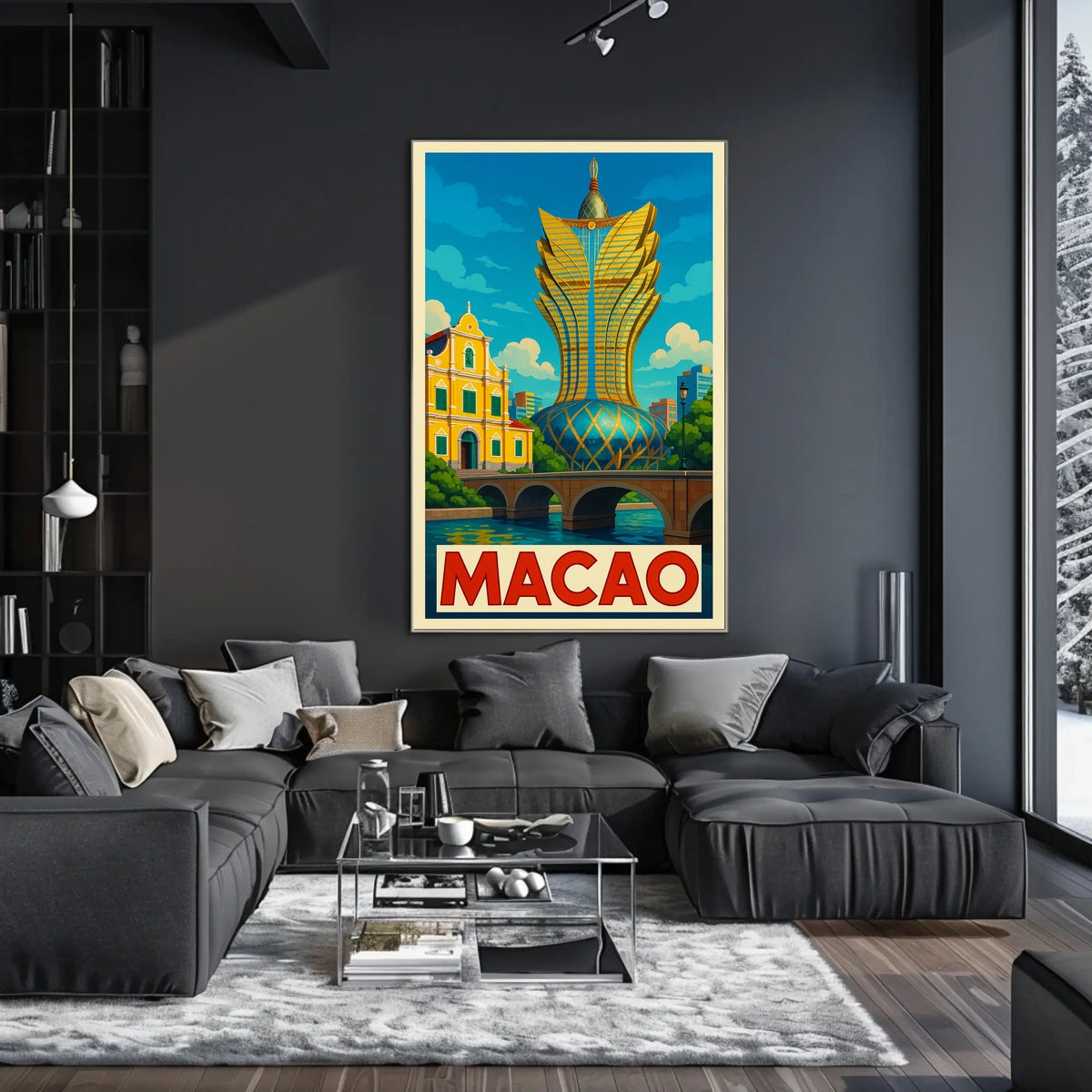 Macao Architectural Marvel Poster
