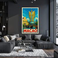 Macao Architectural Marvel Poster
