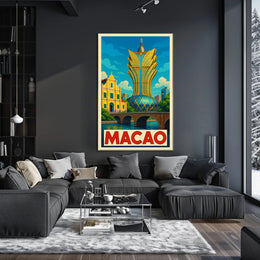 Macao Architectural Marvel Poster