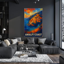 Amalfi Coast Vibrant Escape Poster Wall Art Decor Prints