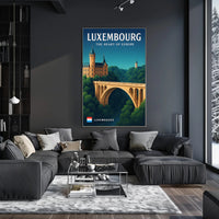 Luxembourg The Heart of Europe Poster PosterGoat