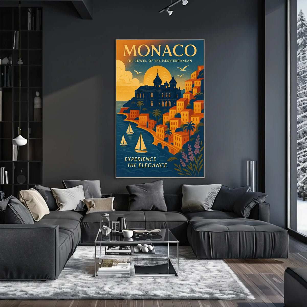 Monaco The Jewel of the Mediterranean Poster