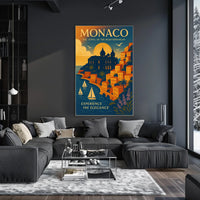 Monaco The Jewel of the Mediterranean Poster