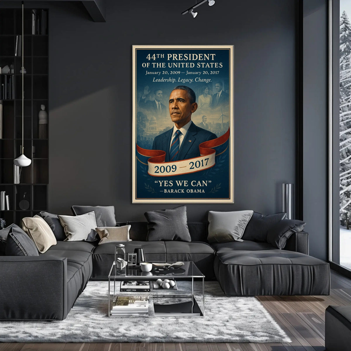 Barack Obama Leadership Change Presidency Poster