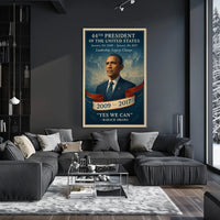 Barack Obama Leadership Change Presidency Poster
