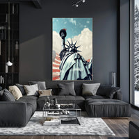 Statue of Liberty Freedom Travel Poster