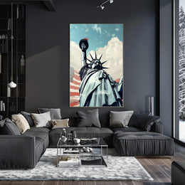 Statue of Liberty Freedom Travel Poster