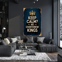 Revolutionary Crown Poster: A Bold Political Statement Poster