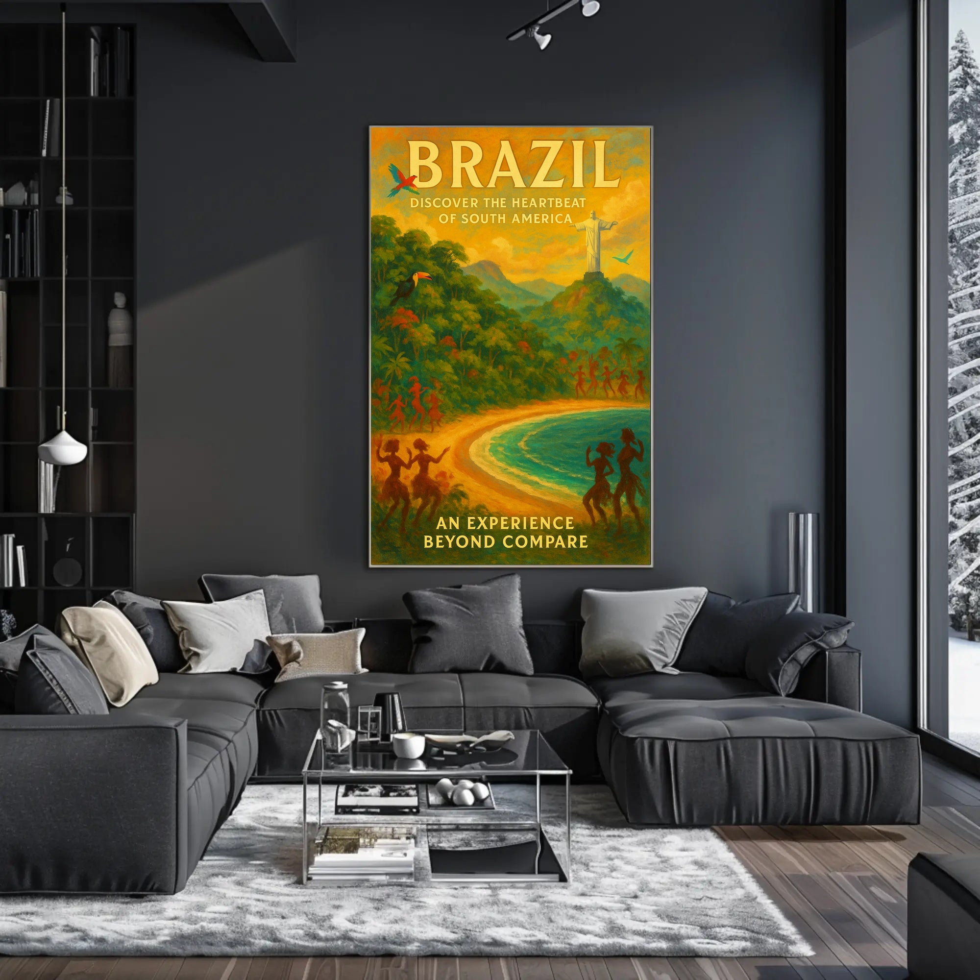 Brazil's Vibrant Adventure Travel Poster