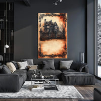 Victorian Gothic Mansion Art Print Cultural or Heritage Poster