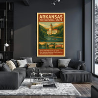 Arkansas The Natural State Travel Poster