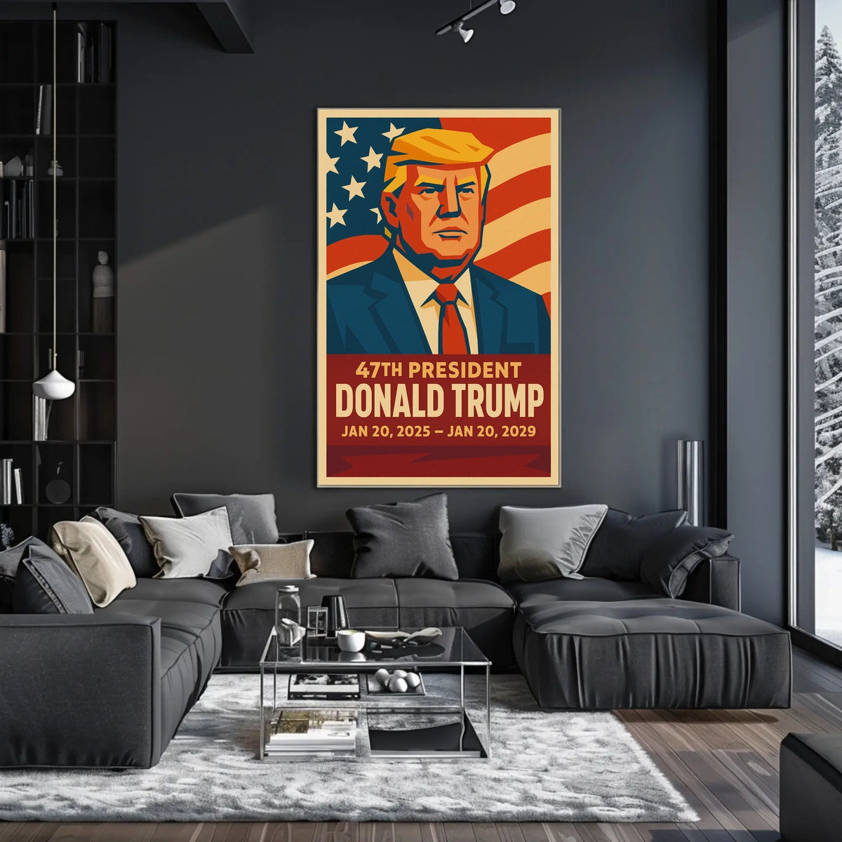 Trump Patriotic Vision Pop Art Poster