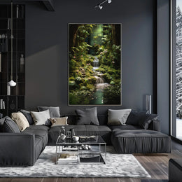 Fantasy Enchanted Forest Scene, Artistic Poster