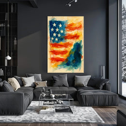 Abstract American Flag Abstract Poster
