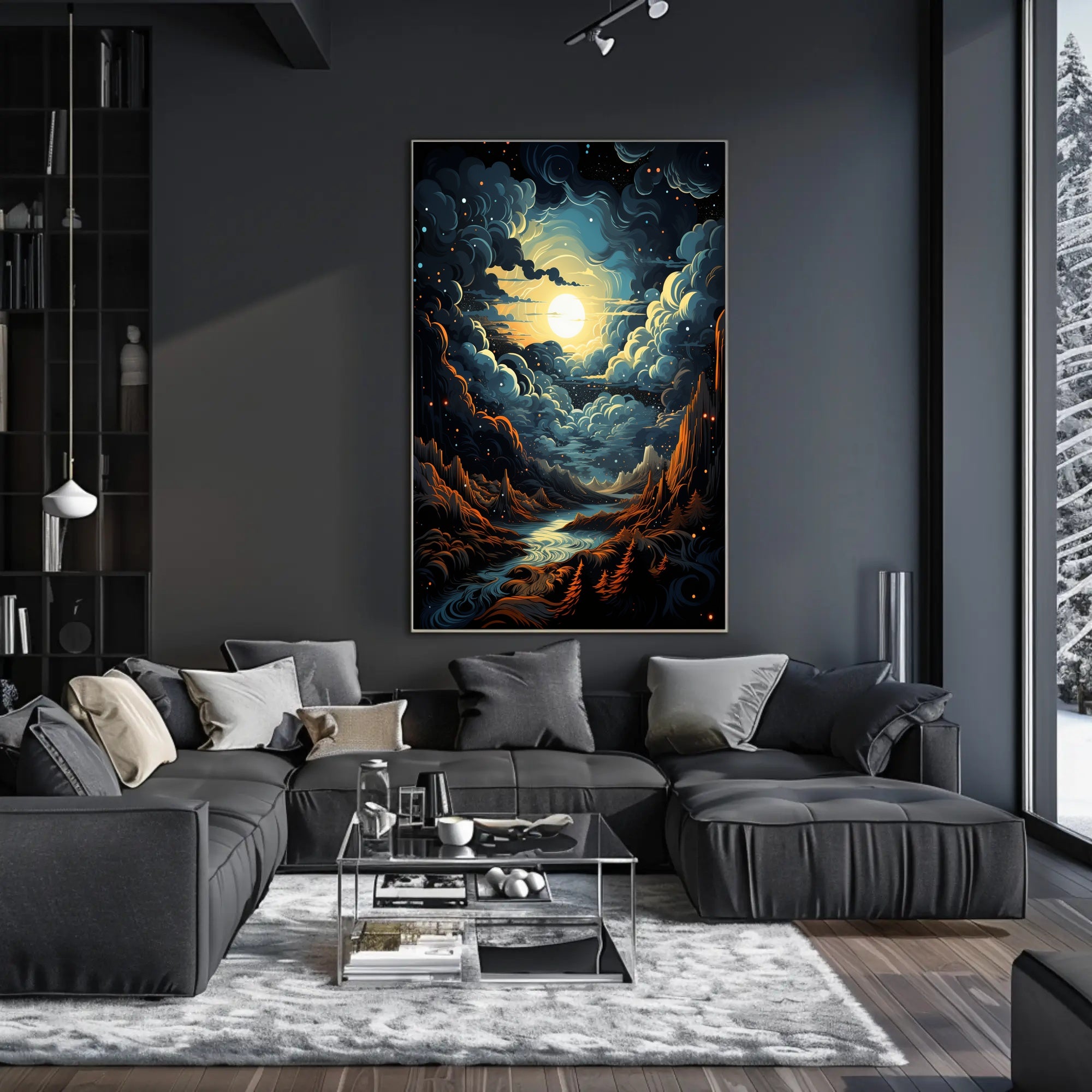 Celestial Landscape Poster