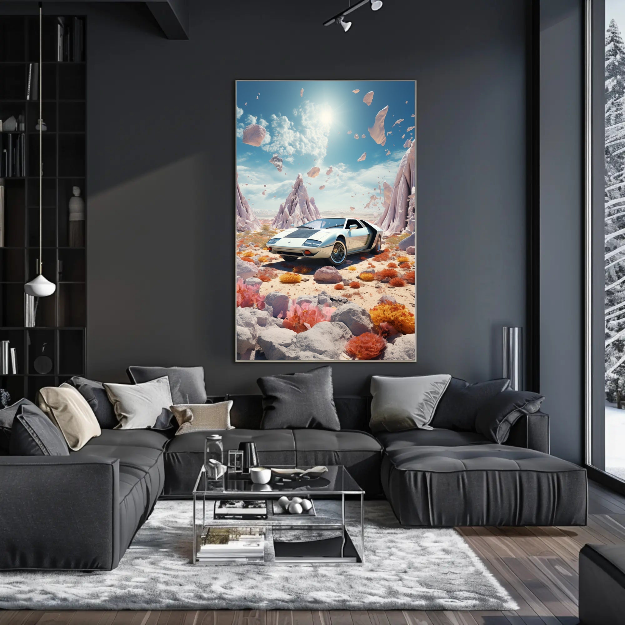 Futuristic Escape Poster PosterGoat
