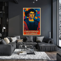 Christopher Columbus Mosaic Poster