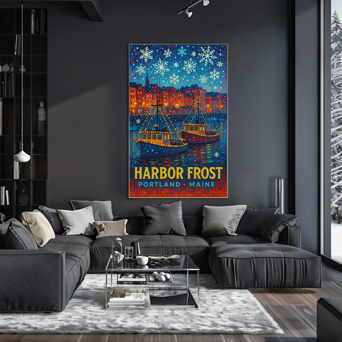 Harbor Frost in Portland, Maine Poster