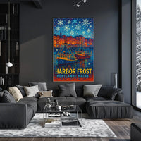 Harbor Frost in Portland, Maine Poster