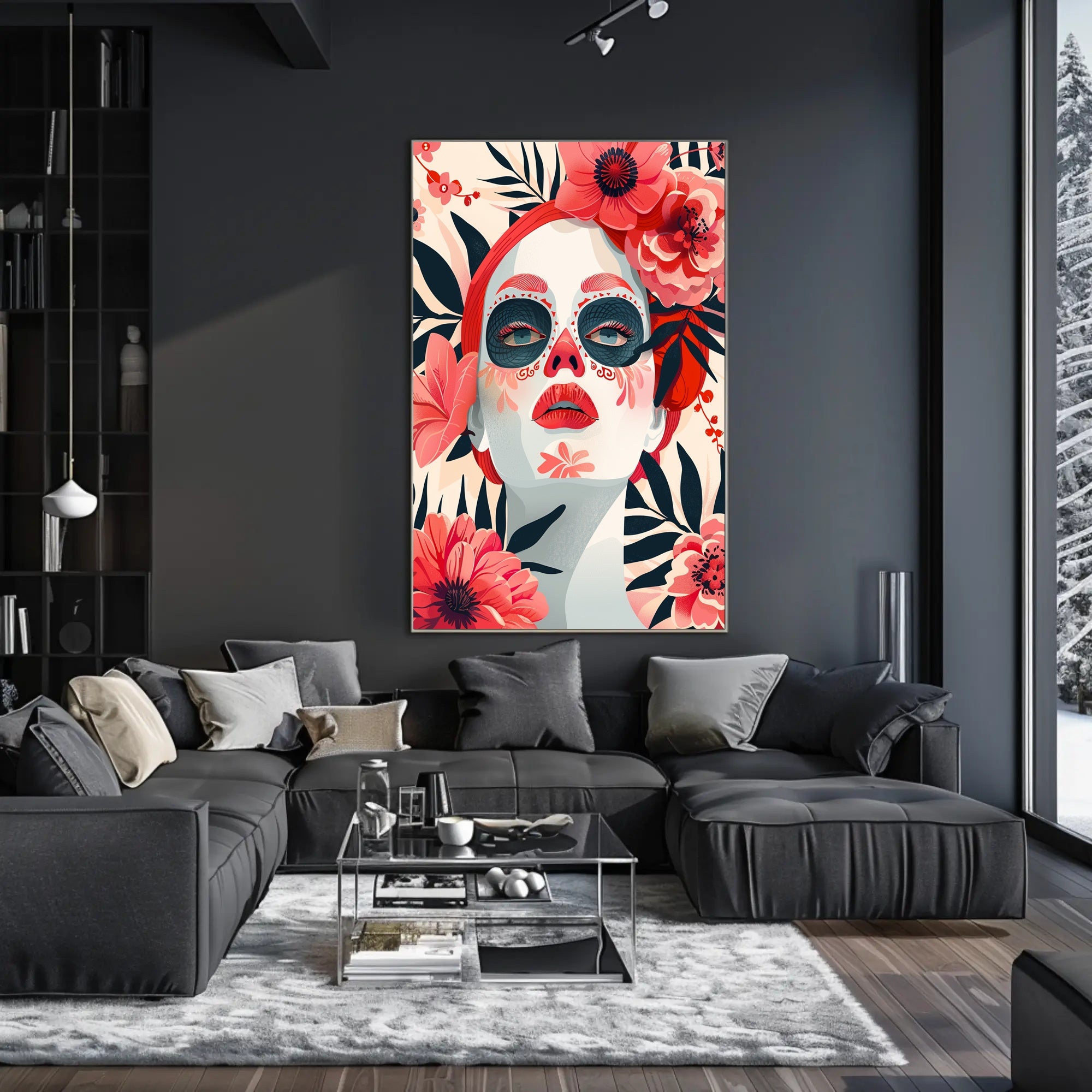 Dia de los Muertos Celebration Art Poster PosterGoat