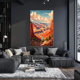 Majestic Canyon Vista Poster