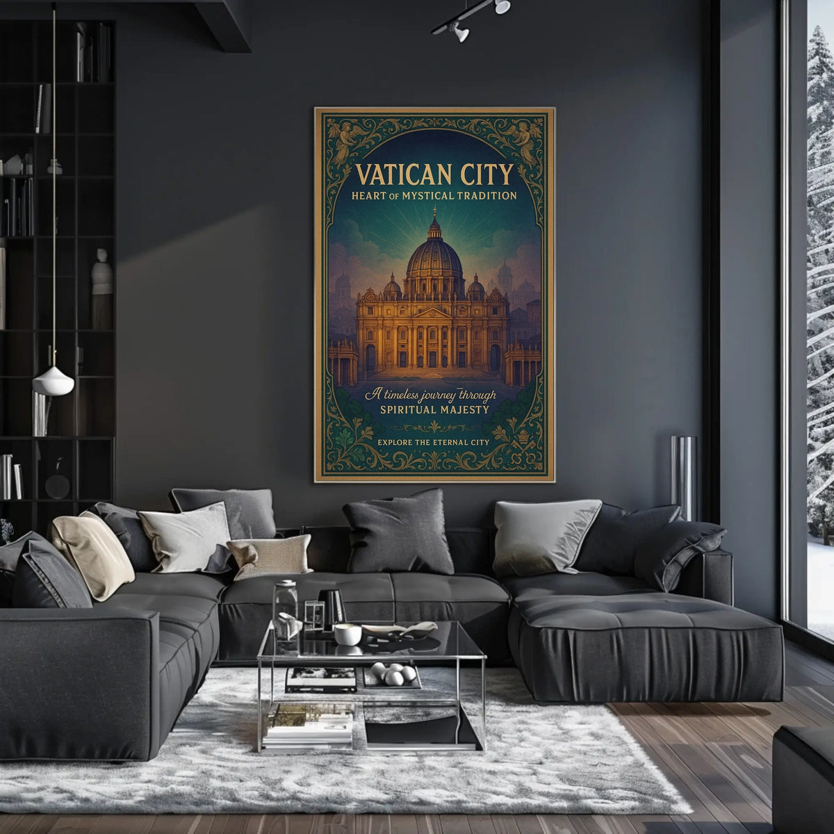 Spiritual Majesty Explore the Eternal City Poster