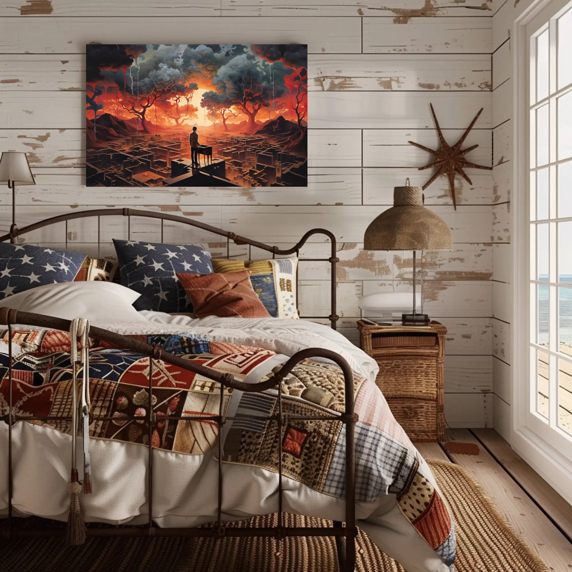 Dreamlike Surreal Landscape in Abstract or Artistic Poster