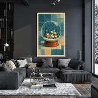 Winter Wonderland In A Snow Globe Poster