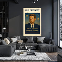 John F. Kennedy Vintage Patriotic Poster Art