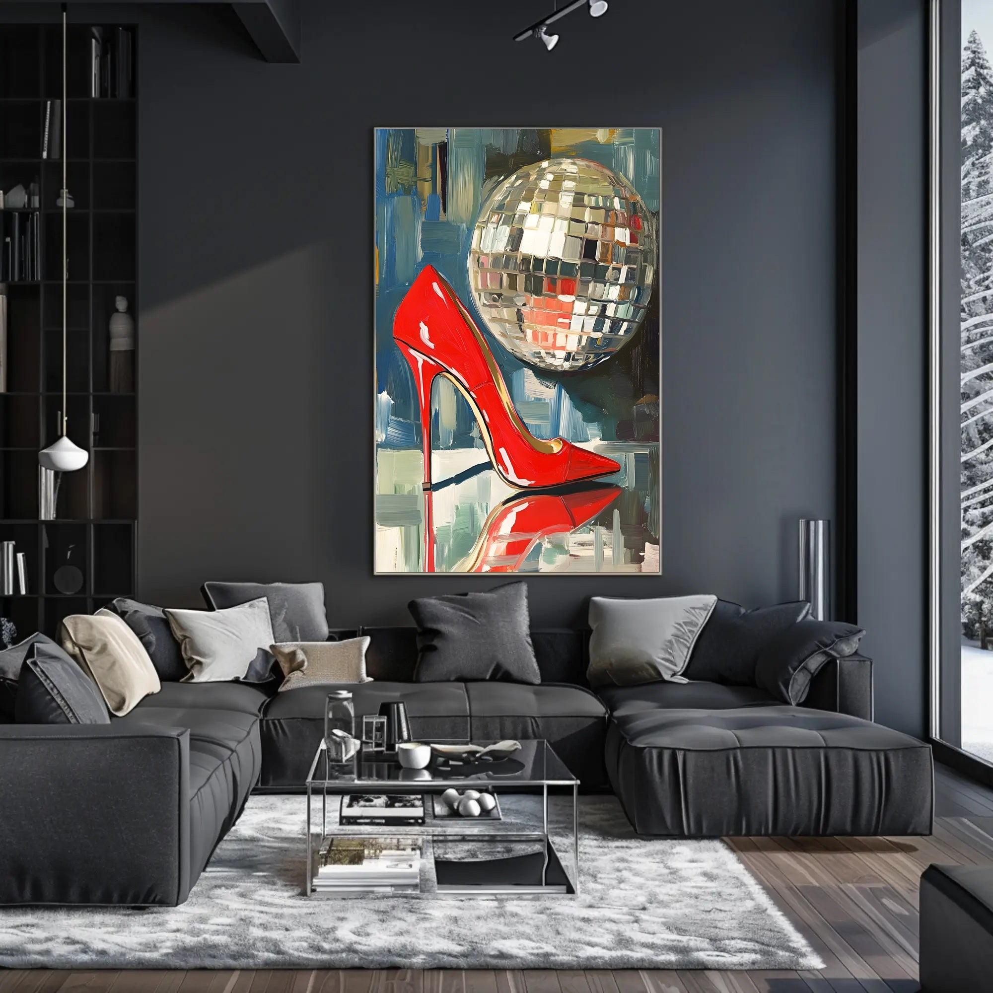 Disco Glamour Retro Poster Wall Art For Decor
