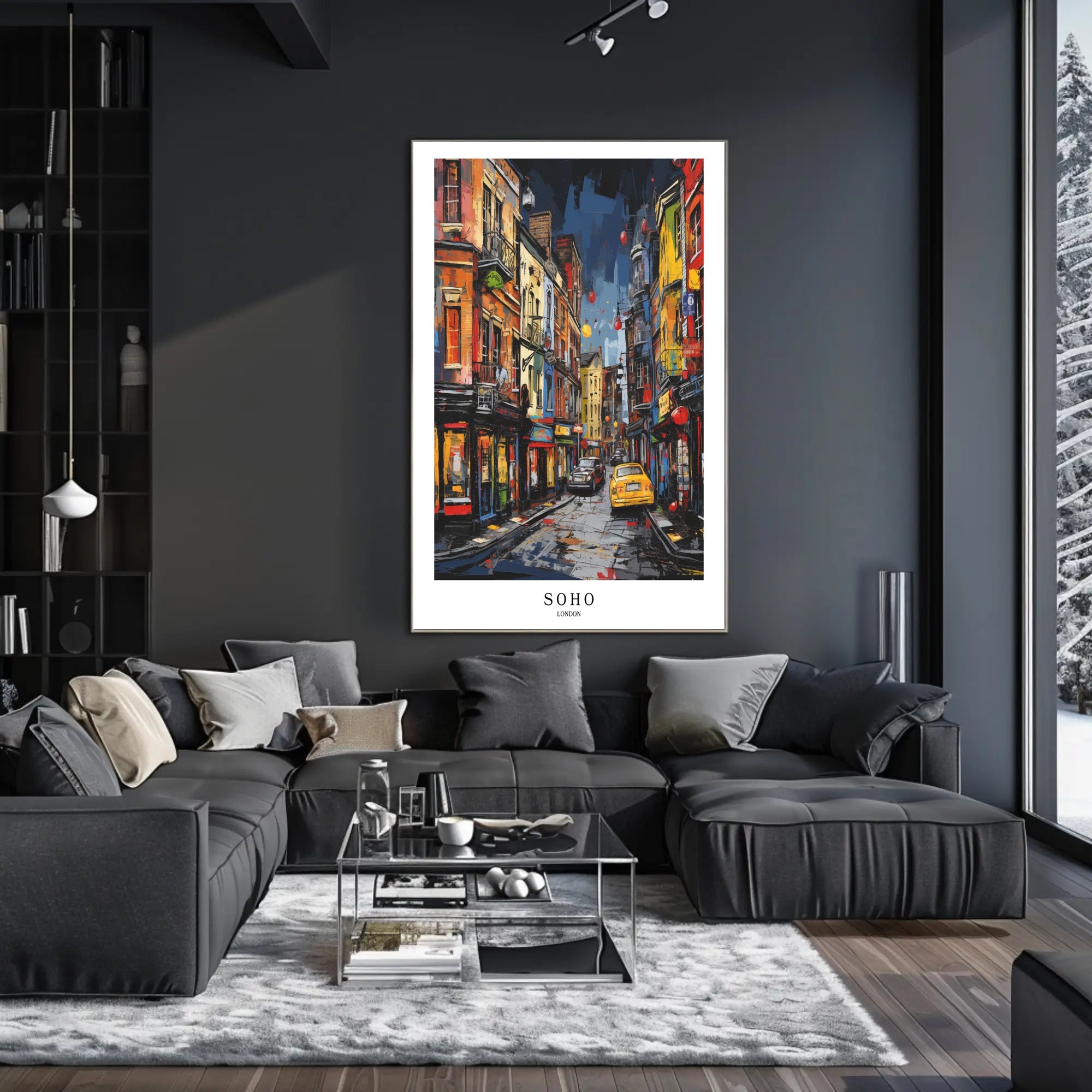 Soho Streetscape Poster PosterGoat