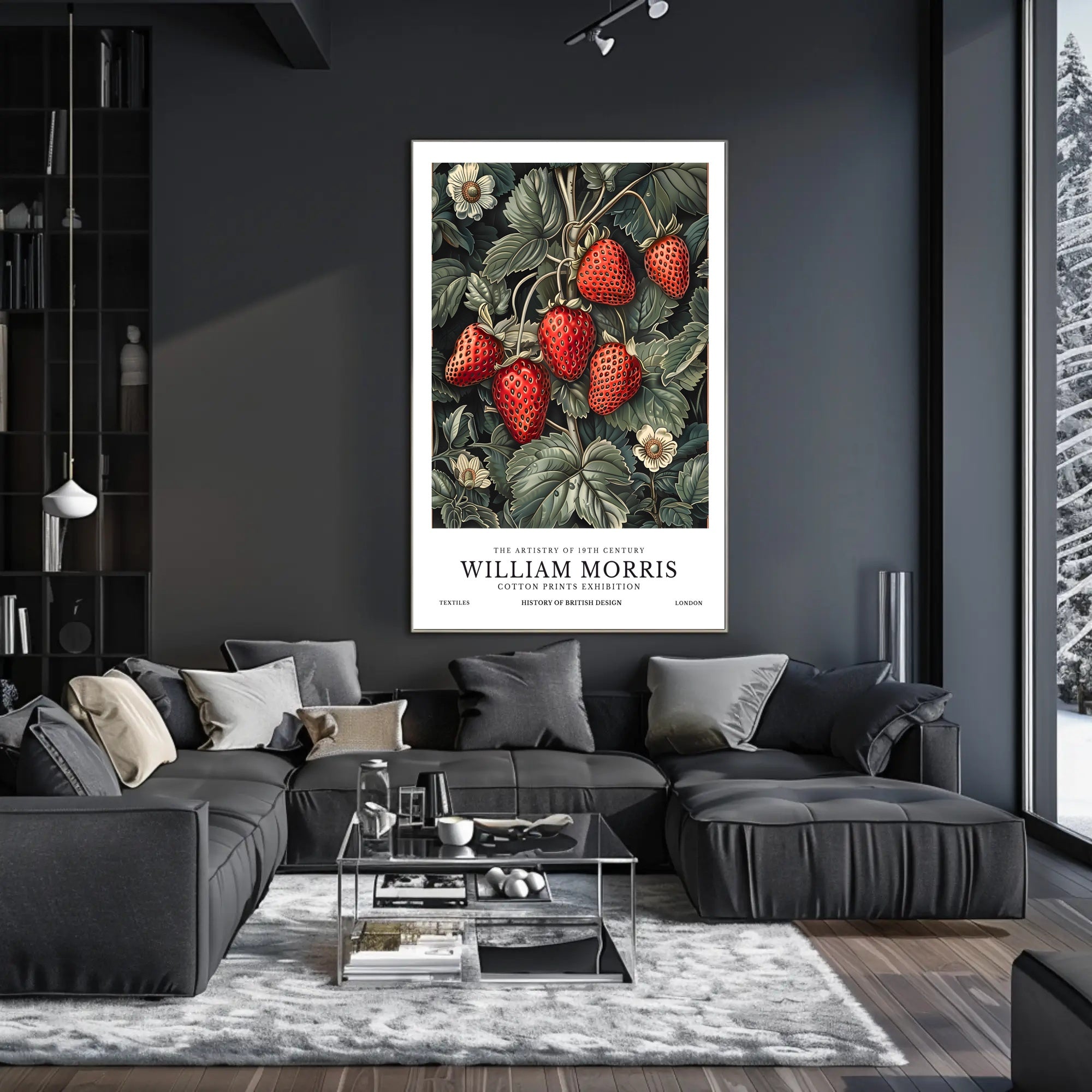 William Morris Cotton Prints Exhibition Poster