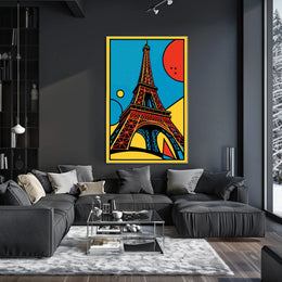 Pop Art Eiffel Tower Poster
