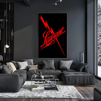 Laurant Energy Logo Bold Cursive Artistic Poster