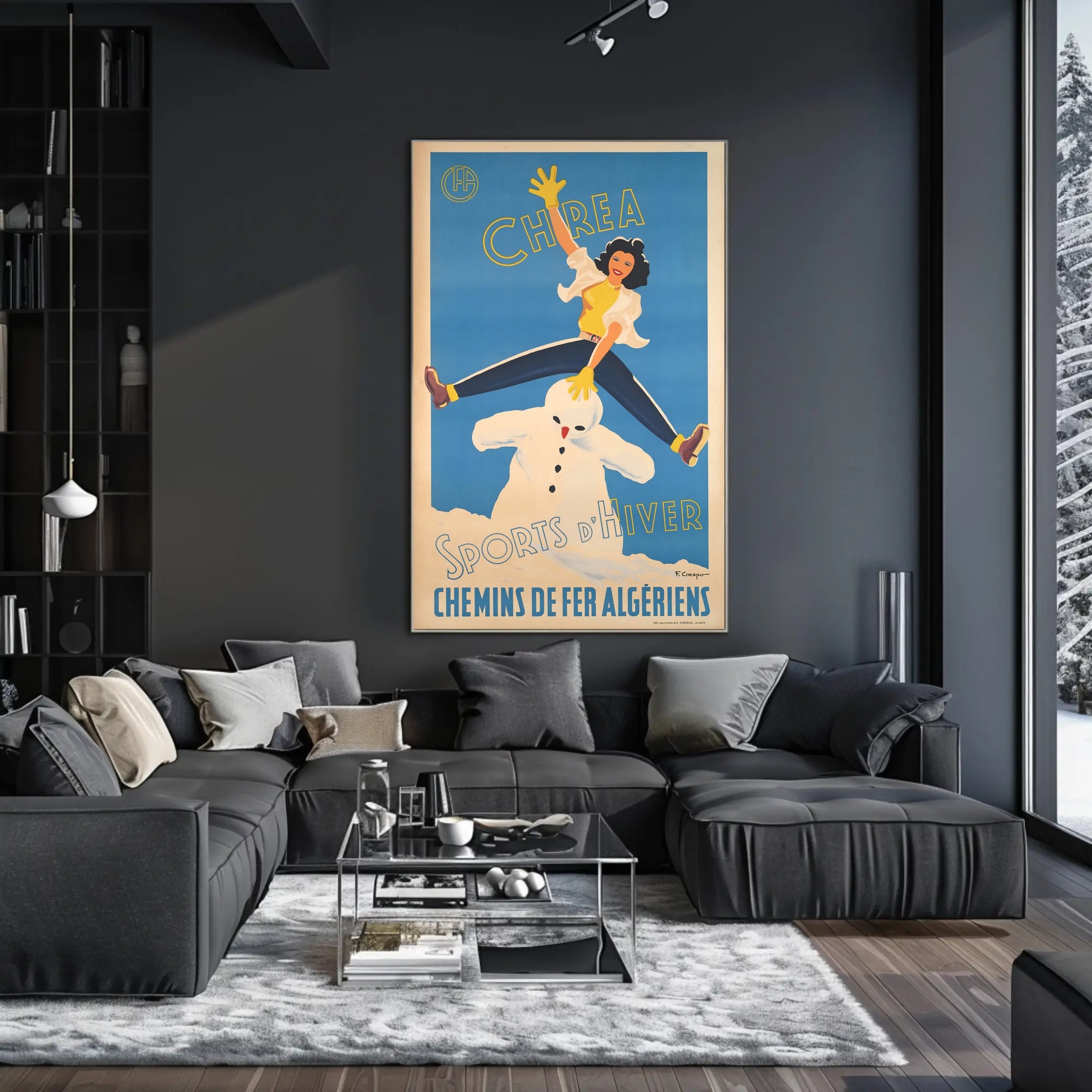 Winter Sports in Chréa Poster PosterGoat
