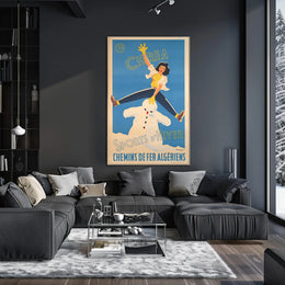 Winter Sports in Chréa Poster PosterGoat