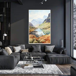 Tranquil Mountain Landscape Poster PosterGoat