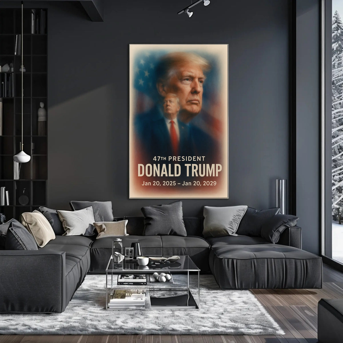 Trump Visionary Leader Pop Art Patriotic Collectors Poster