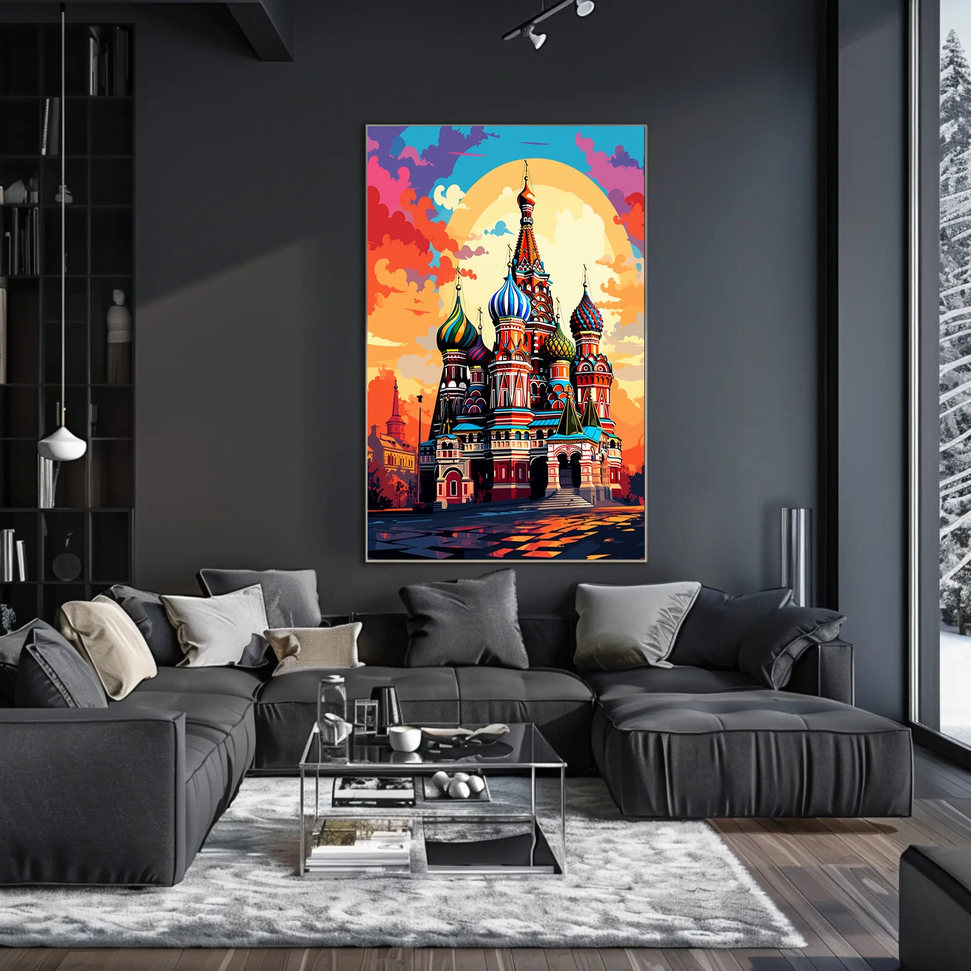 Vibrant St. BasilS Cathedral Poster